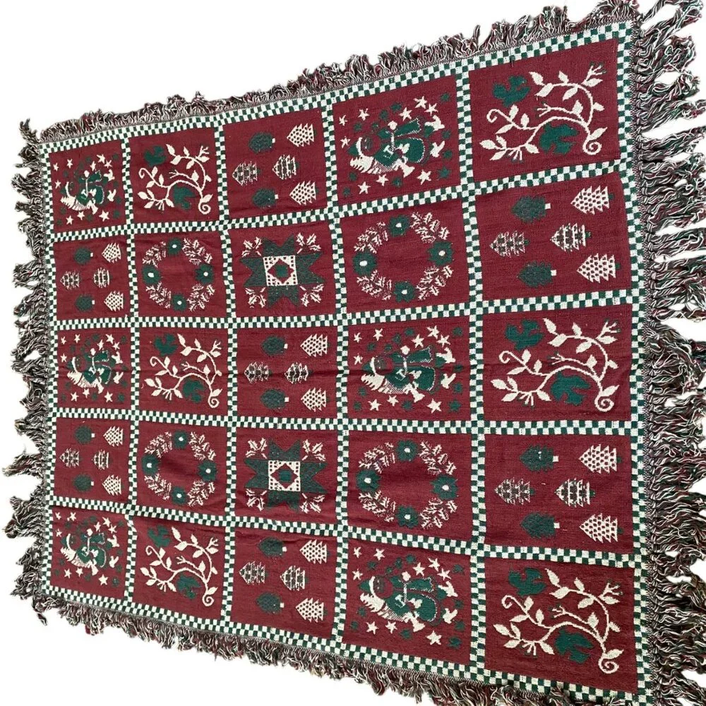 Holiday Cotton Throw Blanket 50